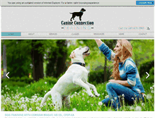 Tablet Screenshot of canineconnectiontx.com